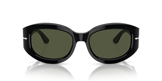PO3335S Schwarz AcetatSunglass Frames von B24, Vorderansicht