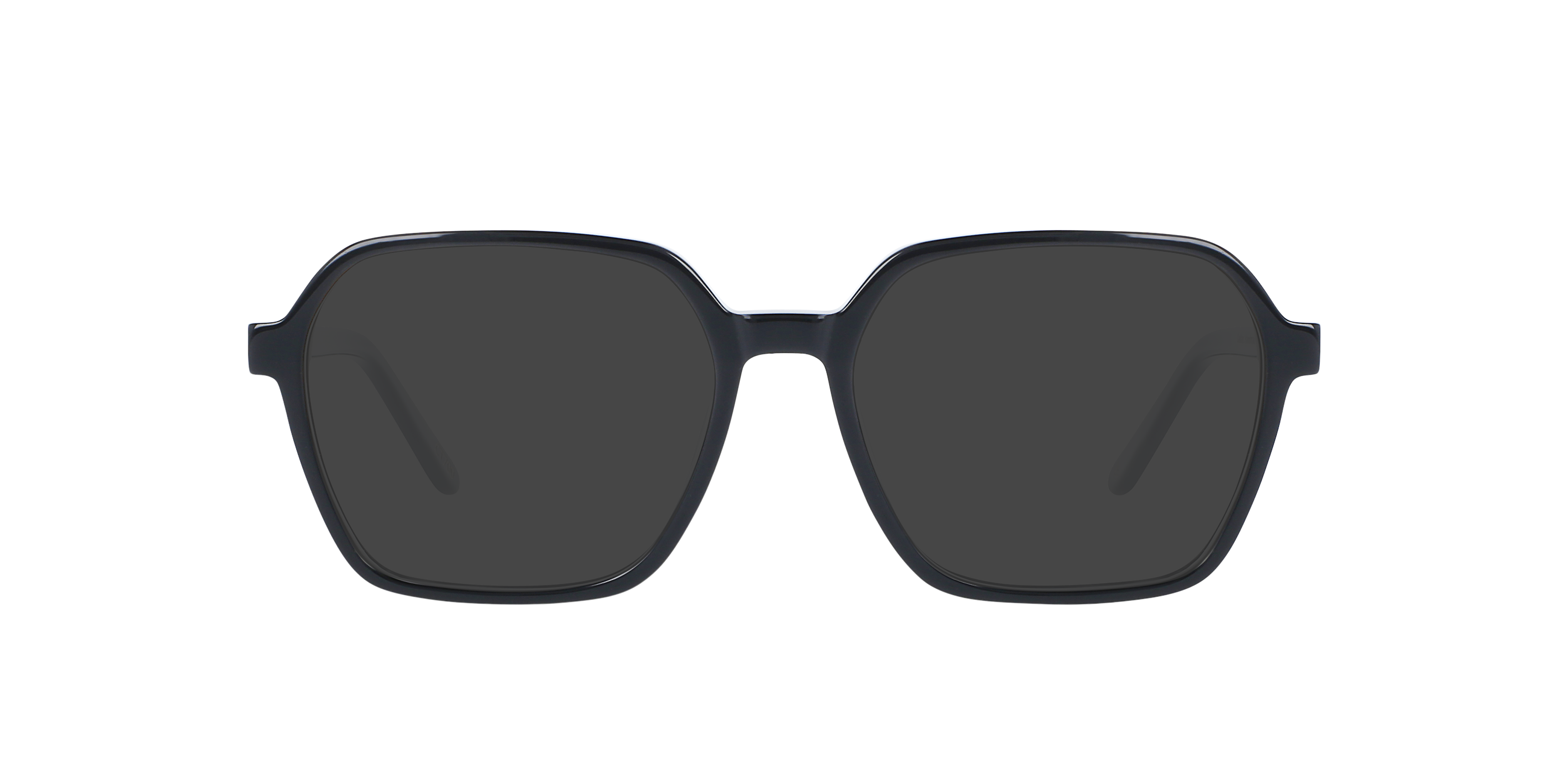 Dallas CT Jet Black AcetatEyeglass Frames von B24, mit getönten Gläsern