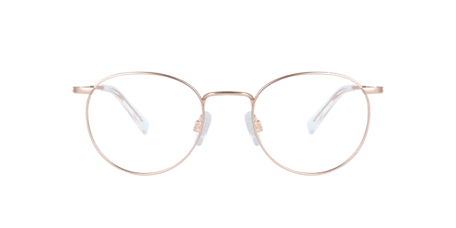 Ceo Matte Rose Gold Titanium TitanEyeglass Frames von B24, Vorderansicht