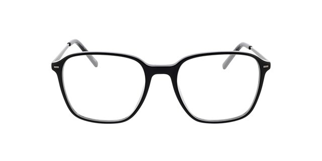Brandon Zwart & mat gunmetal AcetaatEyeglass Frames van B24, Vooraanzicht