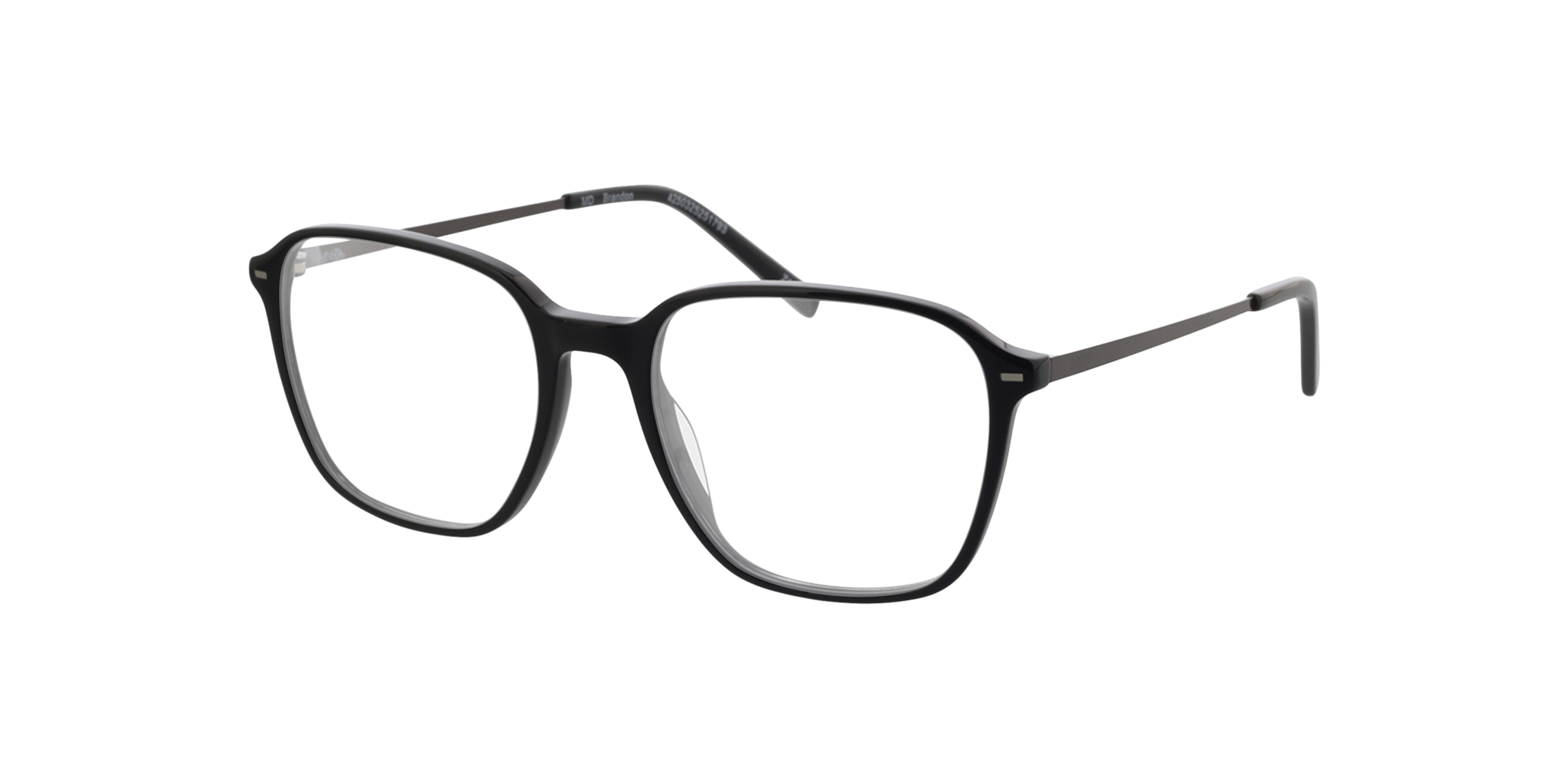 Brandon Black  &  Matt Gun AcetatEyeglass Frames von B24, Dreiviertelansicht