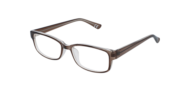 Drifter Shiny Crystal Grey KunststofEyeglass Frames van B24, Hoekweergave