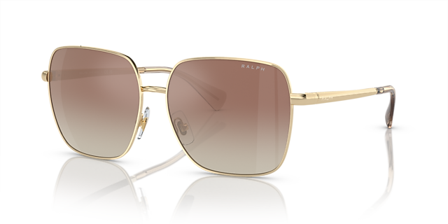 RA4142 Glänzendes Hellgold MetallSunglass Frames von B24, Dreiviertelansicht