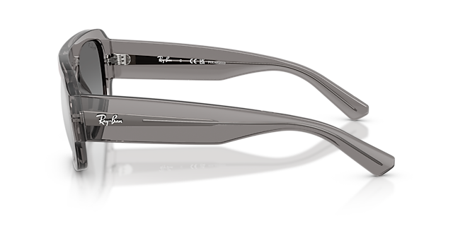 RB2218 Transparant grijs KunststofSunglass Frames van B24, Zijaanzicht