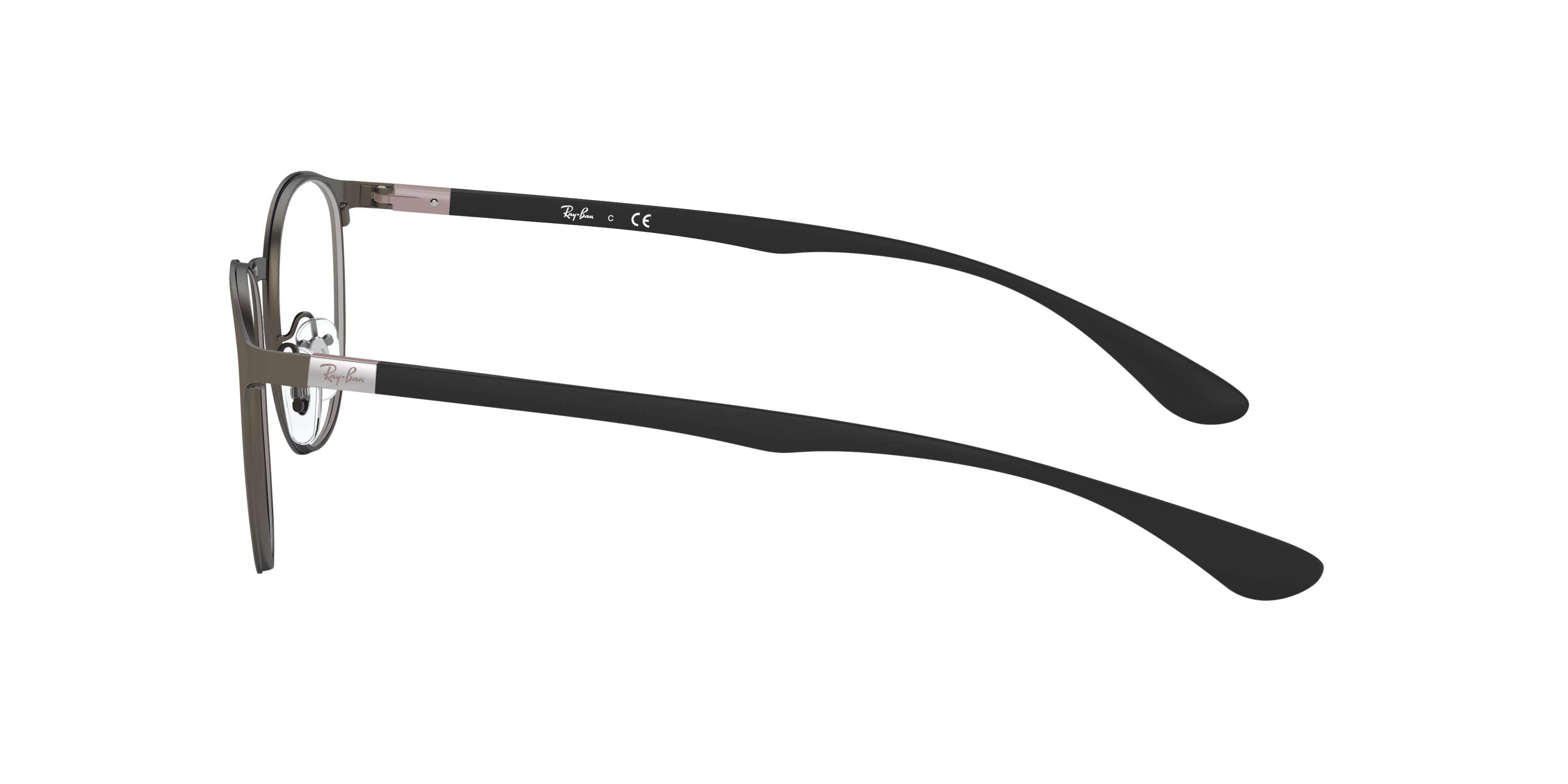 RB6355 Staalgrijs MetaalEyeglass Frames van B24, Zijaanzicht