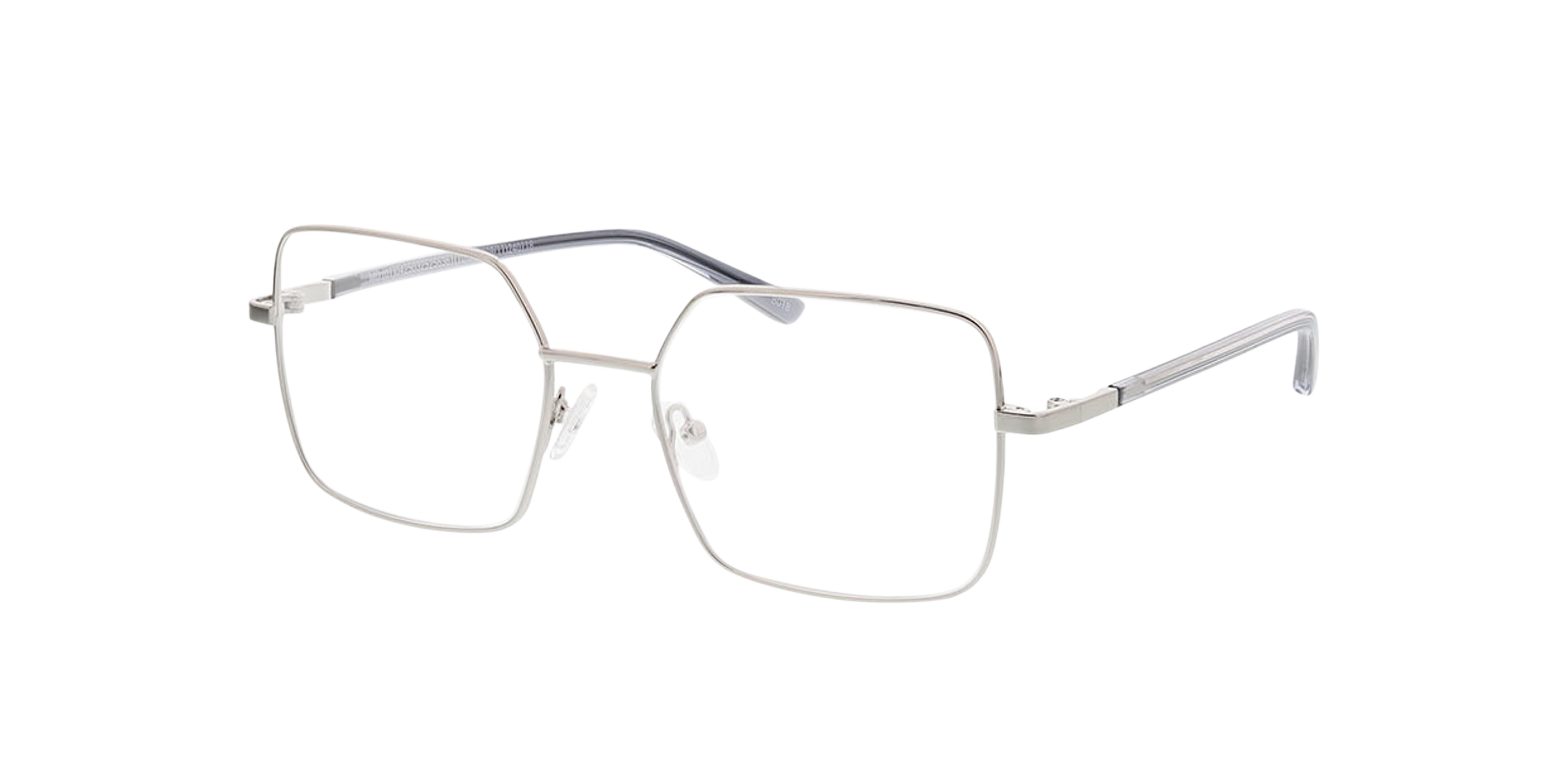 Florenz Silber MetallEyeglass Frames von B24, Dreiviertelansicht