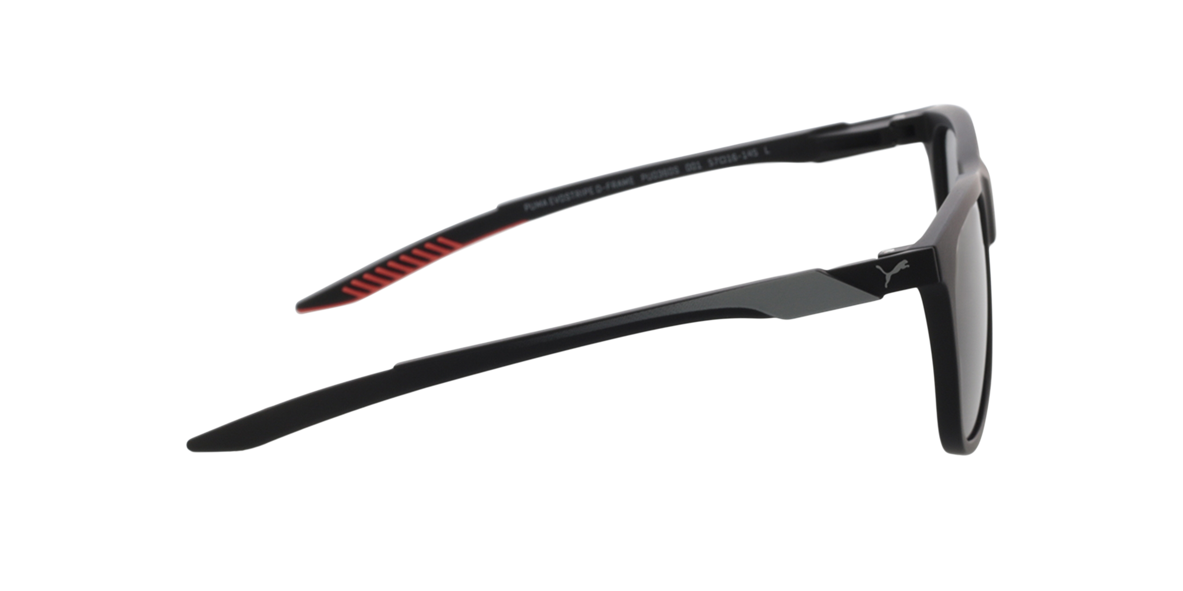 PU0360S Zwart KunststofSunglass Frames van B24, Zijaanzicht