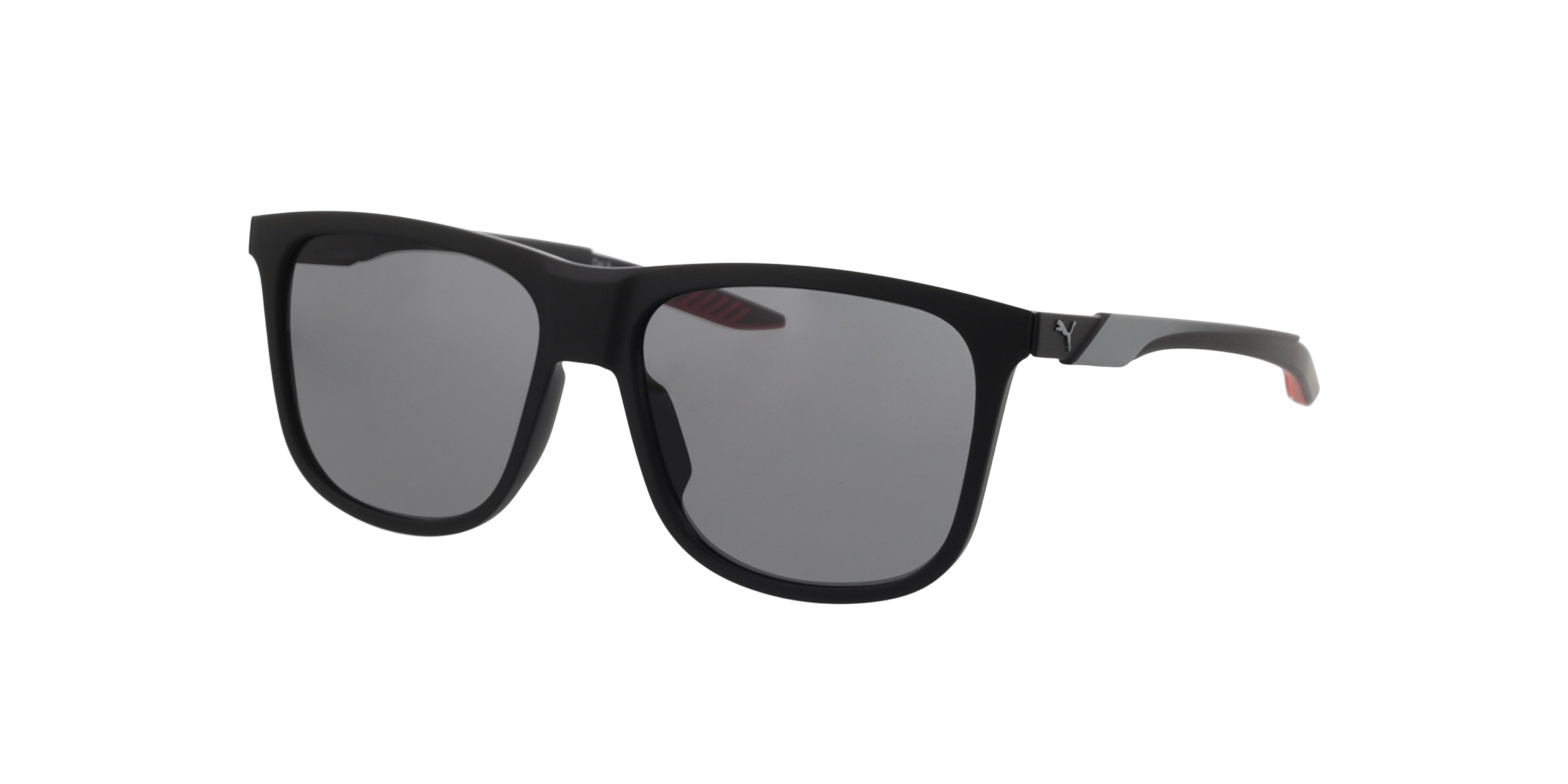 PU0360S Zwart KunststofSunglass Frames van B24, Hoekweergave