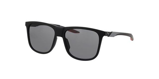 PU0360S Zwart KunststofSunglass Frames van B24, Hoekweergave