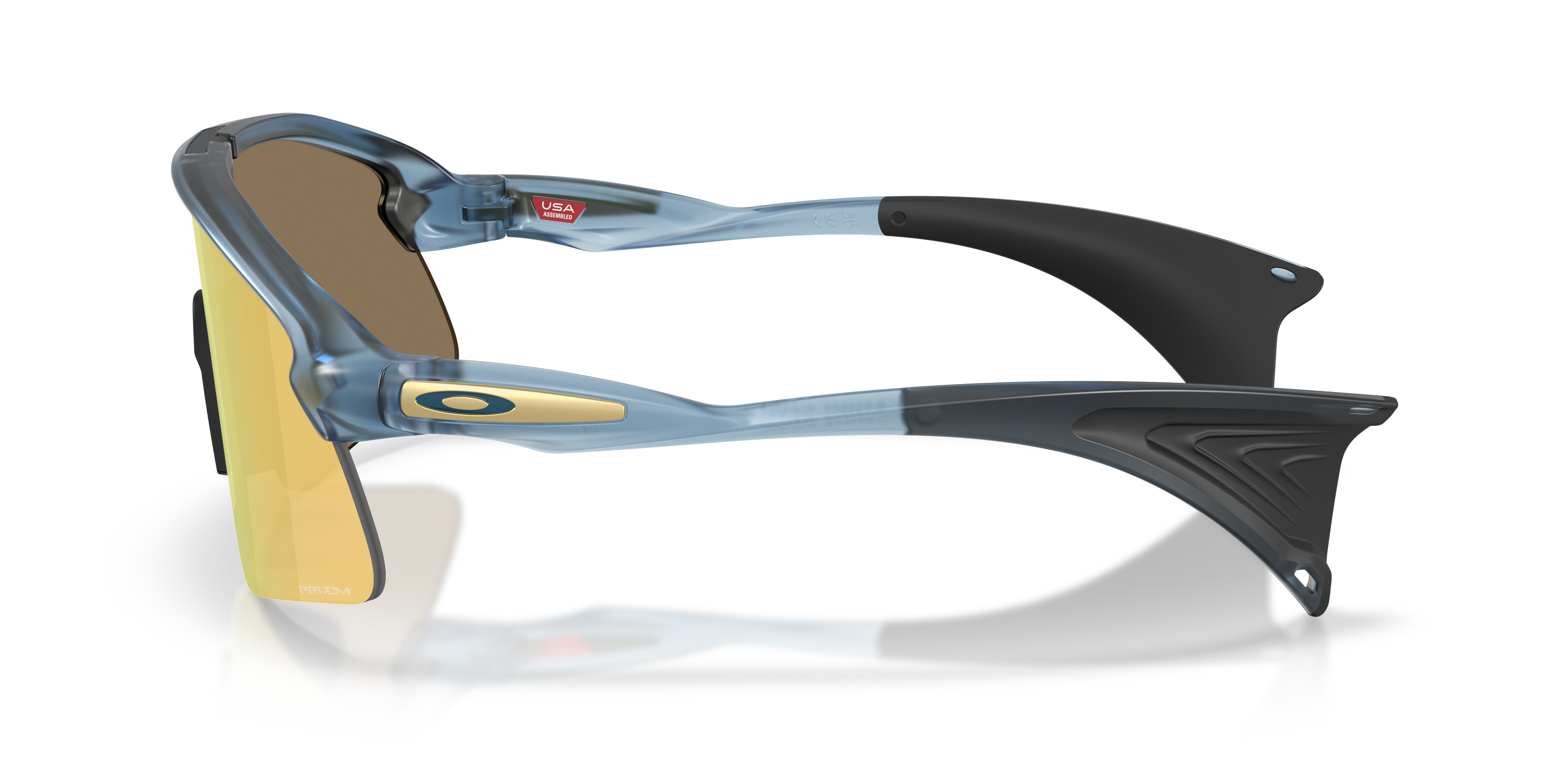 Stunt Devil S Matte Transparent Abyss KunststofSunglass Frames van B24, Zijaanzicht