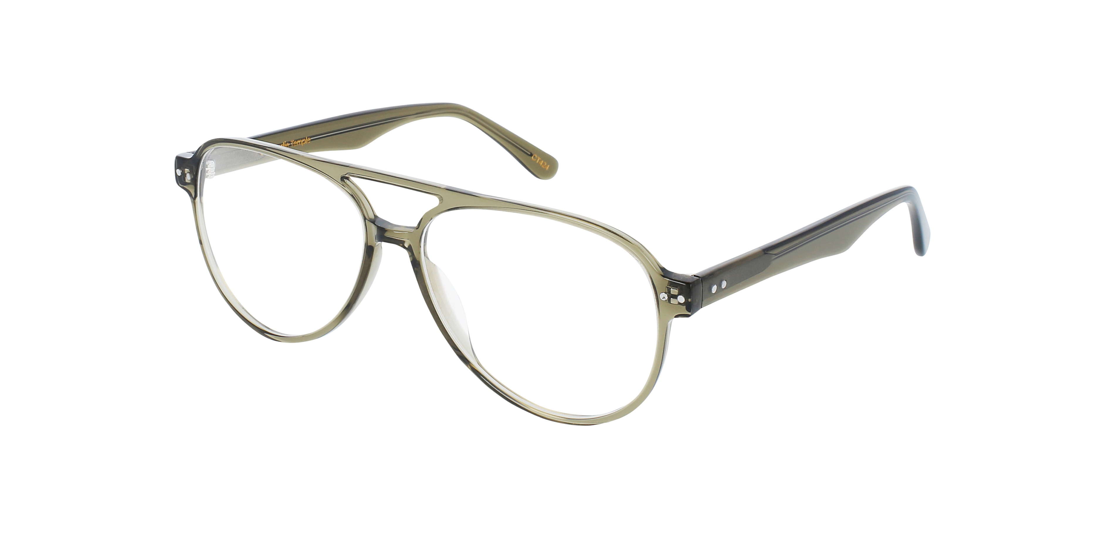 Hardy Crystal Safari AcetatEyeglass Frames von B24, Dreiviertelansicht