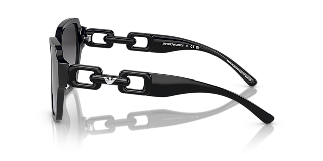 EA4202 Schwarz glänzend AcetatSunglass Frames von B24, Seitenansicht