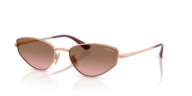 VO4339S Rotgold MetallSunglass Frames von B24, Dreiviertelansicht