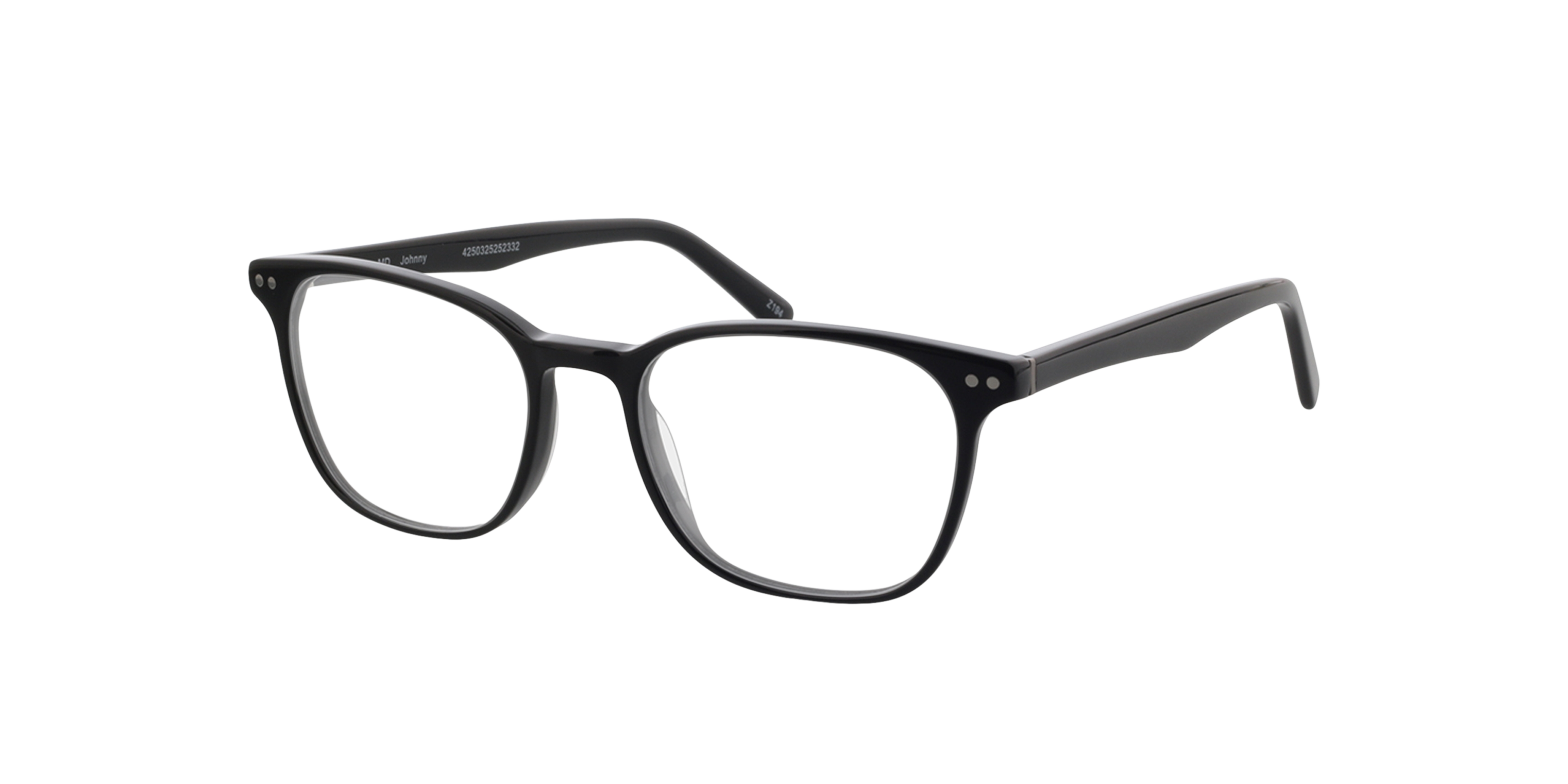 Johnny Schwarz AcetatEyeglass Frames von B24, Dreiviertelansicht