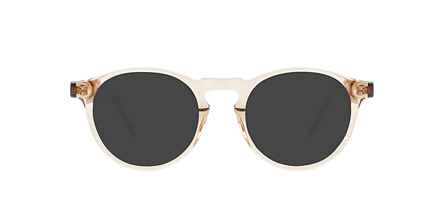 Sam Crystal Caramel AcetaatEyeglass Frames van B24, met getinte lenzen