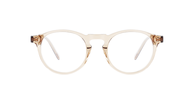 Sam Crystal Caramel AcetaatEyeglass Frames van B24, Vooraanzicht