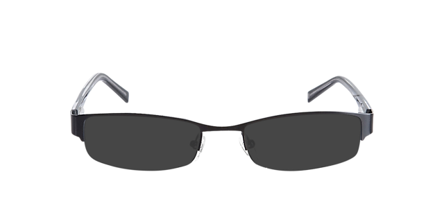 Norwich Zwart MetaalEyeglass Frames van B24, met getinte lenzen