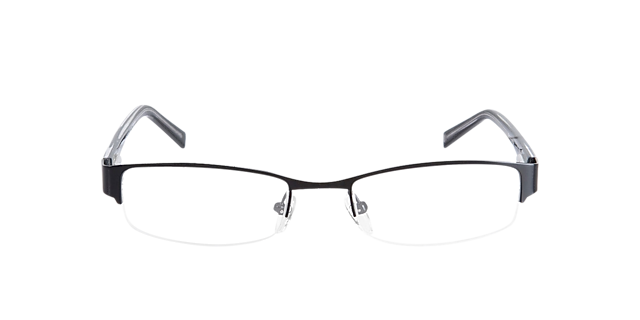 Norwich Zwart MetaalEyeglass Frames van B24, Vooraanzicht