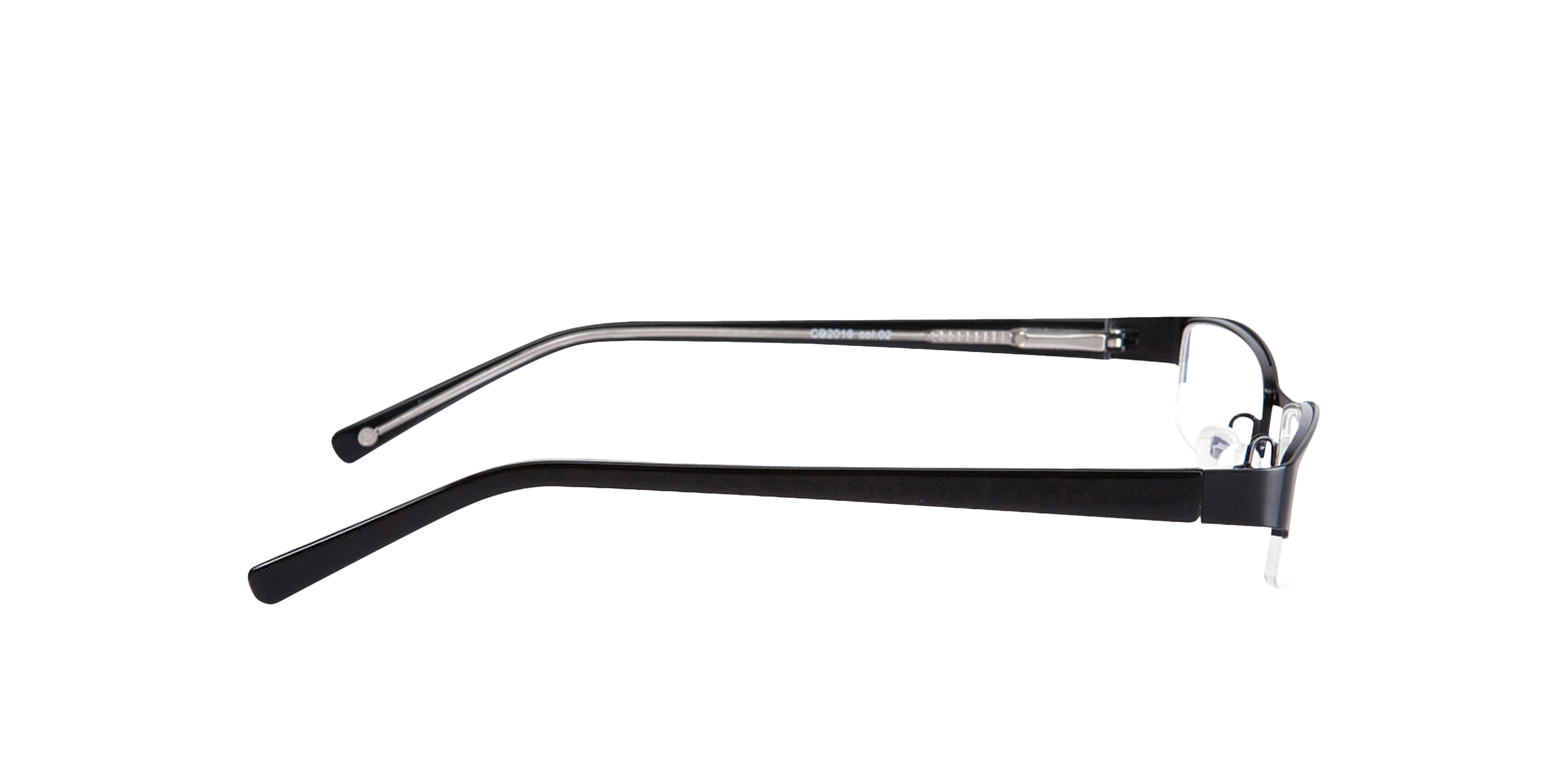 Norwich Schwarz MetallEyeglass Frames von B24, Seitenansicht