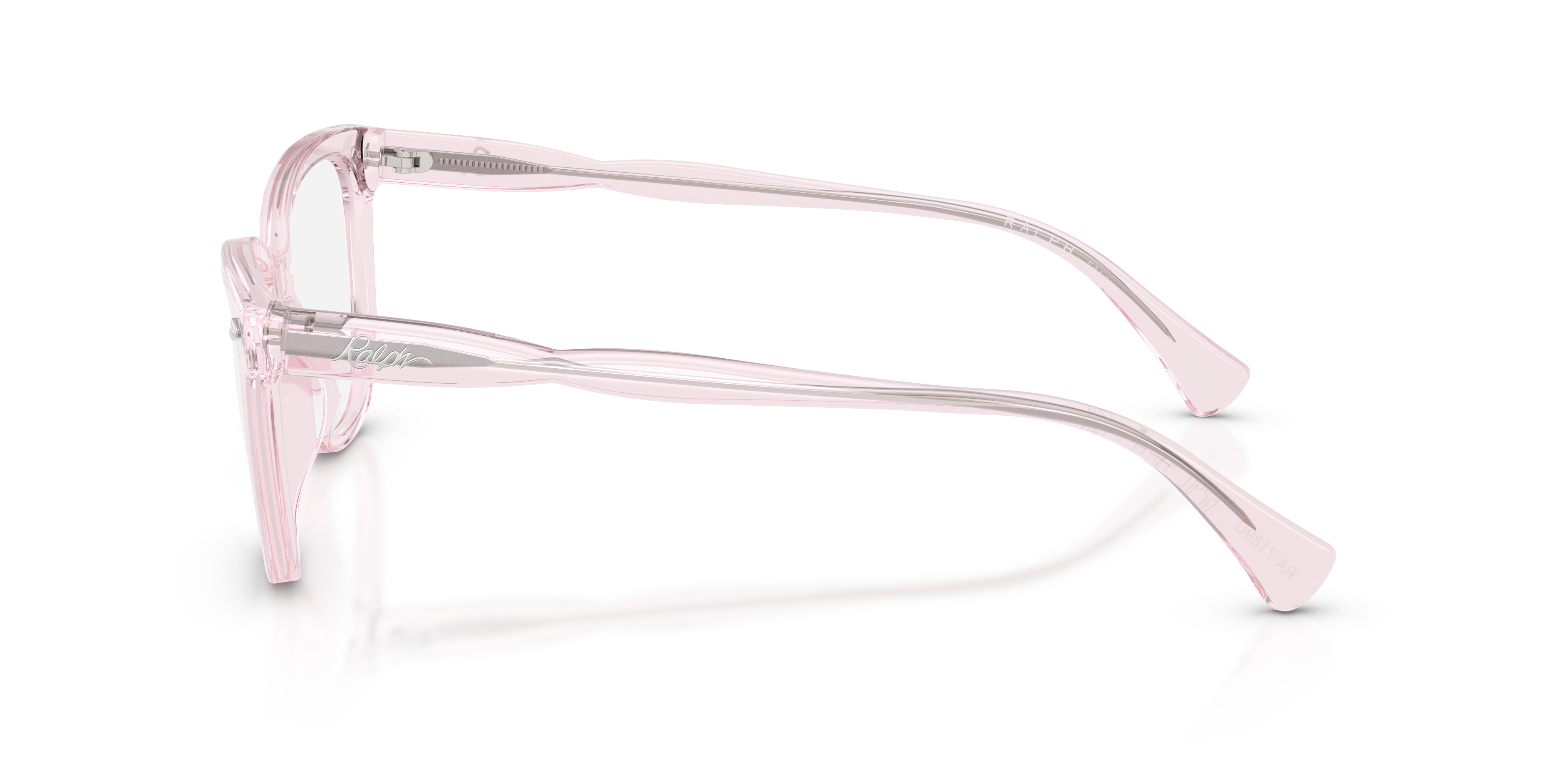 RA7189U Rose Transparent AcetaatEyeglass Frames van B24, Zijaanzicht