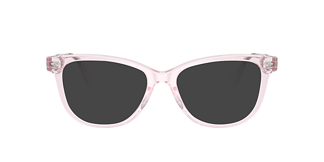 RA7189U Rose Transparent AcetaatEyeglass Frames van B24, met getinte lenzen