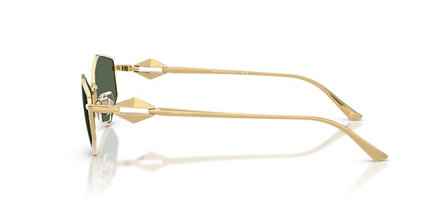 JC4017 Goud MetaalSunglass Frames van B24, Zijaanzicht