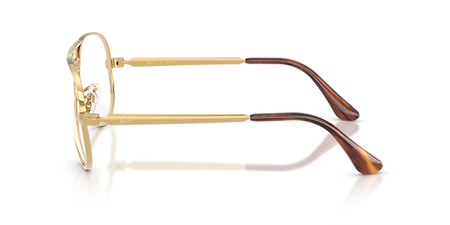 Aviator Max Optics Arista Gold MetallEyeglass Frames von B24, Seitenansicht