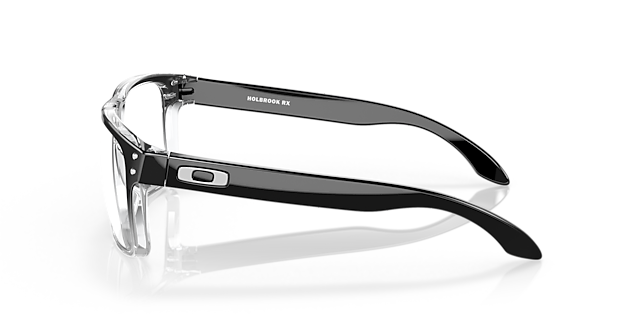 Holbrook™ Polished Black Clear Fade KunststoffEyeglass Frames von B24, Seitenansicht