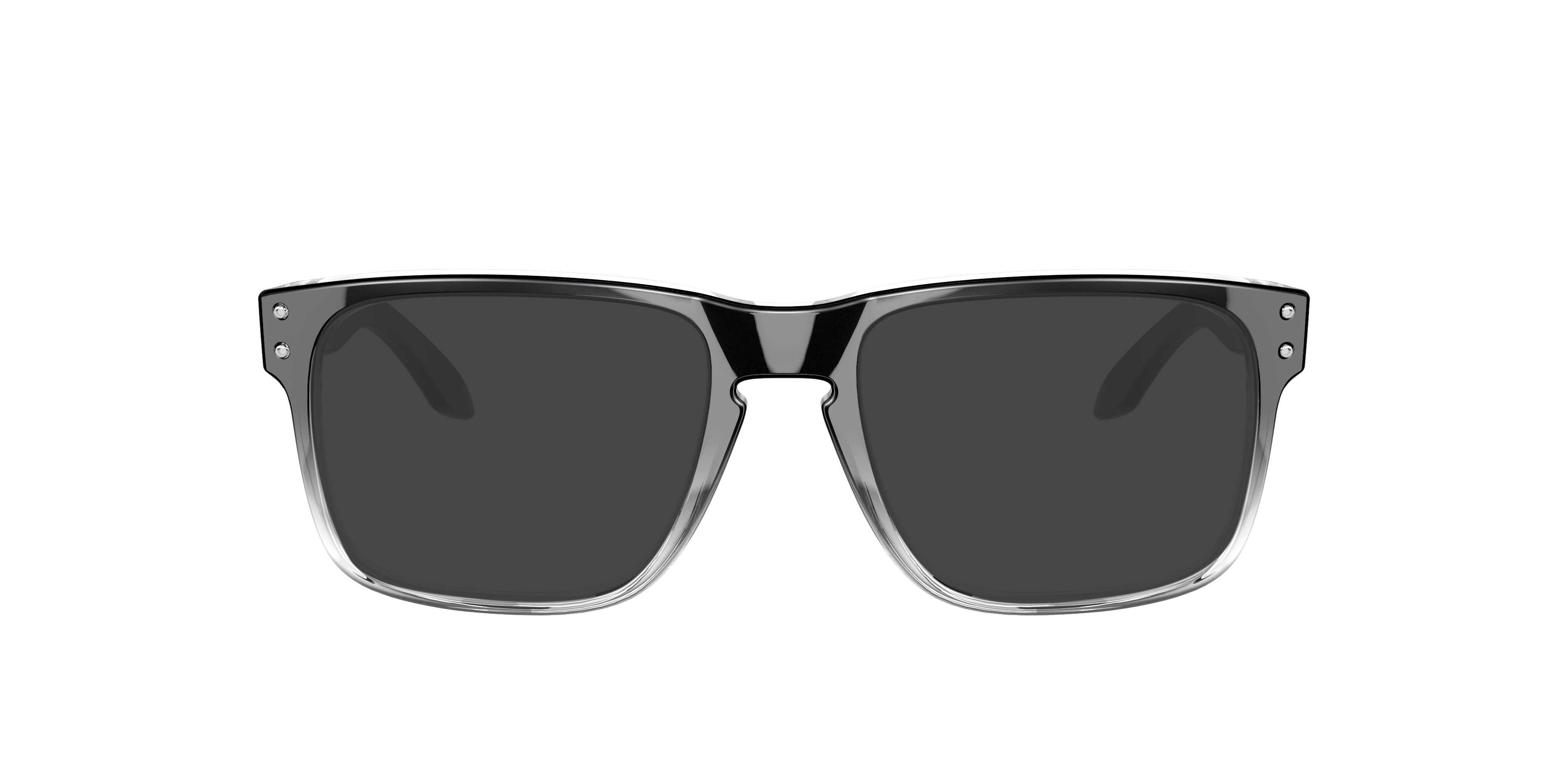 Holbrook™ Polished Black Clear Fade KunststoffEyeglass Frames von B24, mit getönten Gläsern