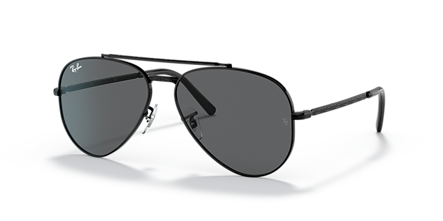 RB3625 Schwarz MetallSunglass Frames von B24, Dreiviertelansicht