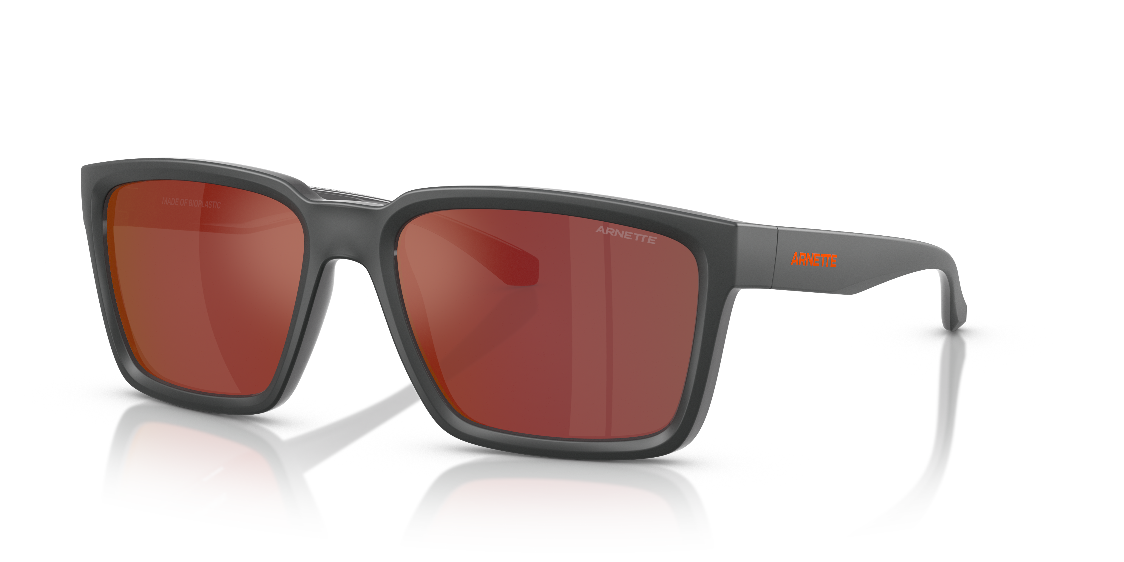 AN4346 Medioum Grey Top Matte & Shiny KunststoffSunglass Frames von B24, Dreiviertelansicht