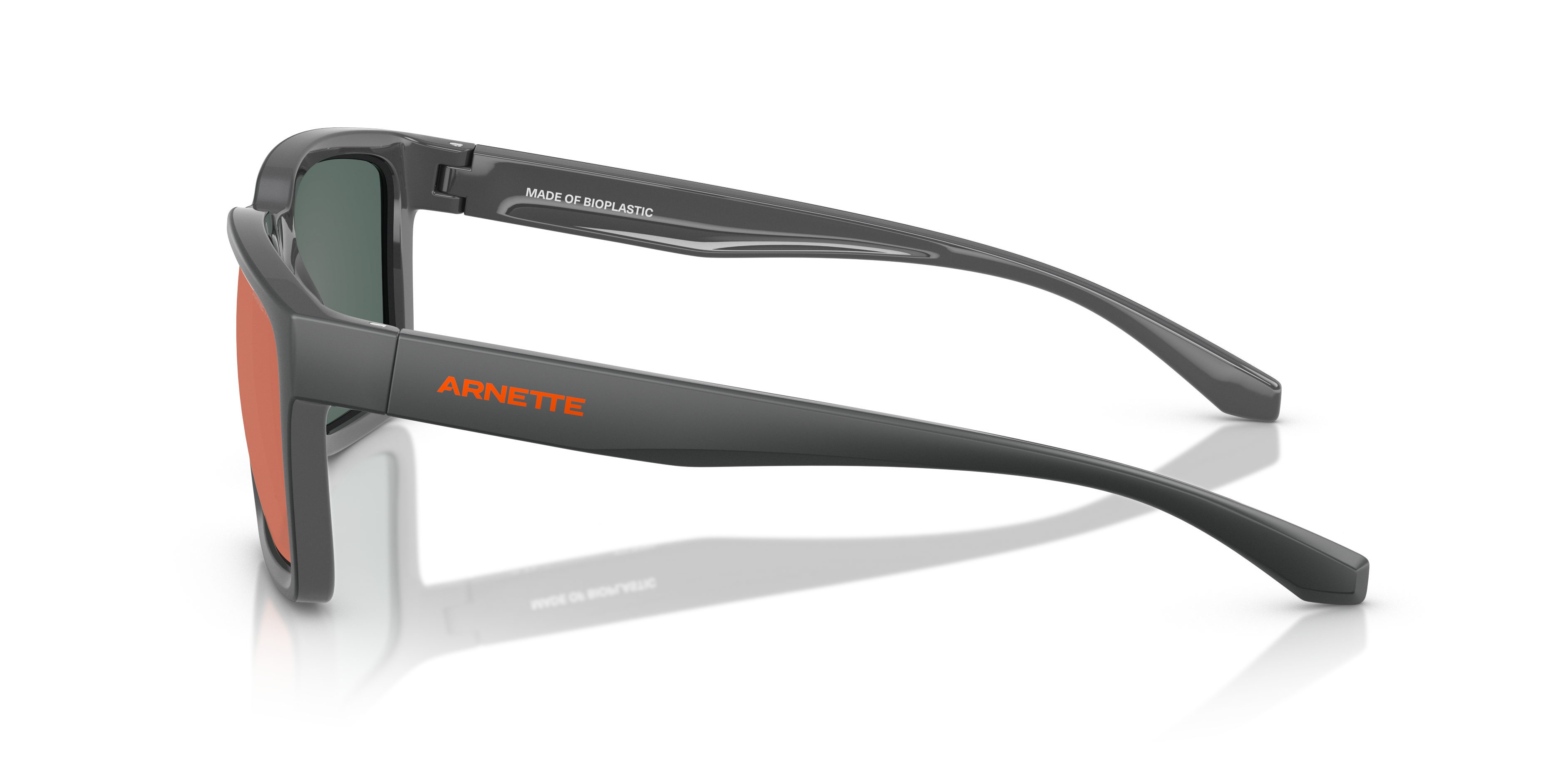 AN4346 Medioum Grey Top Matte & Shiny KunststoffSunglass Frames von B24, Seitenansicht