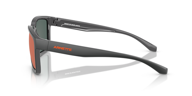 AN4346 Medioum Grey Top Matte & Shiny KunststofSunglass Frames van B24, Zijaanzicht