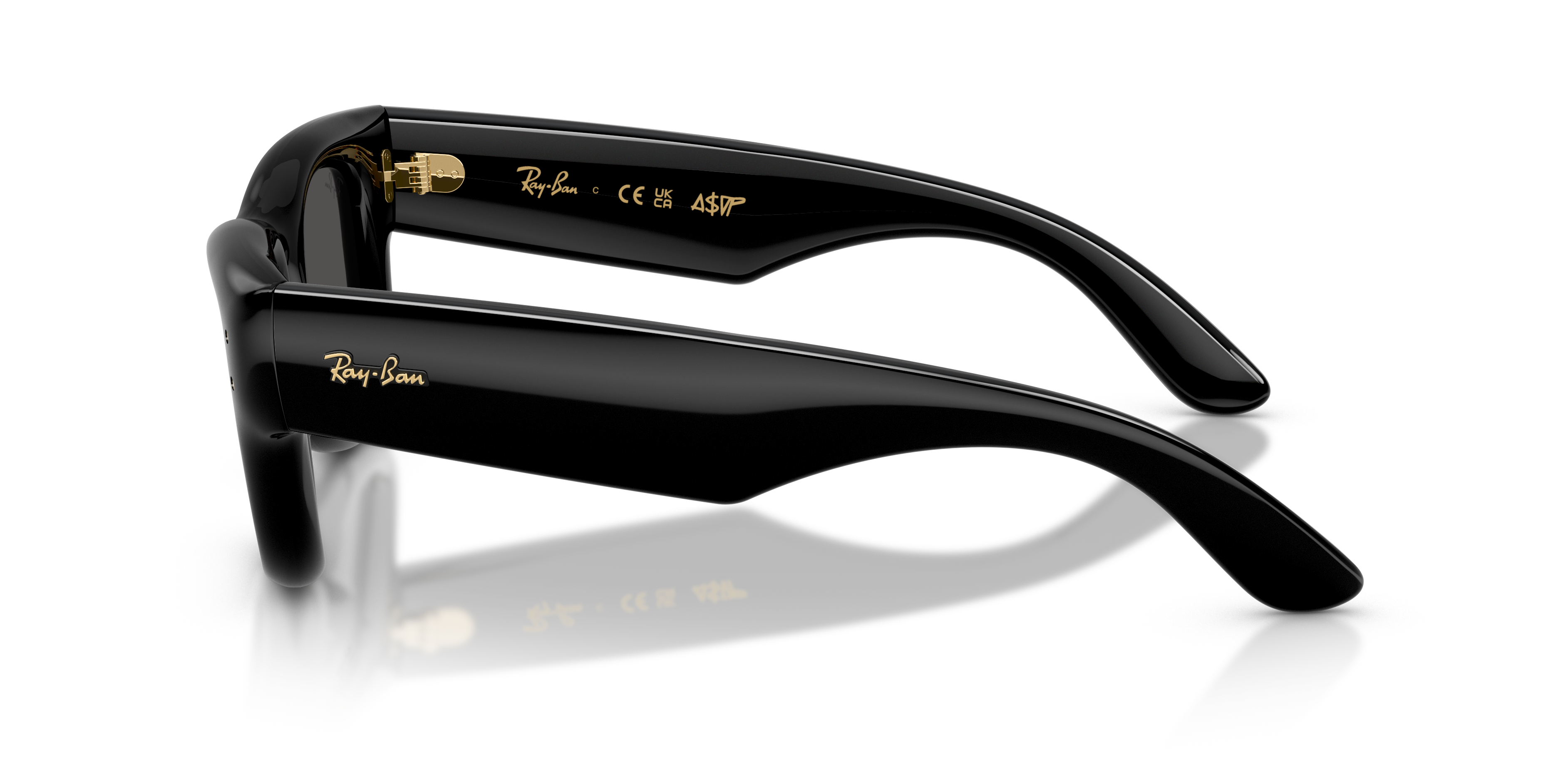 RB4940 Zwart KunststofSunglass Frames van B24, Zijaanzicht