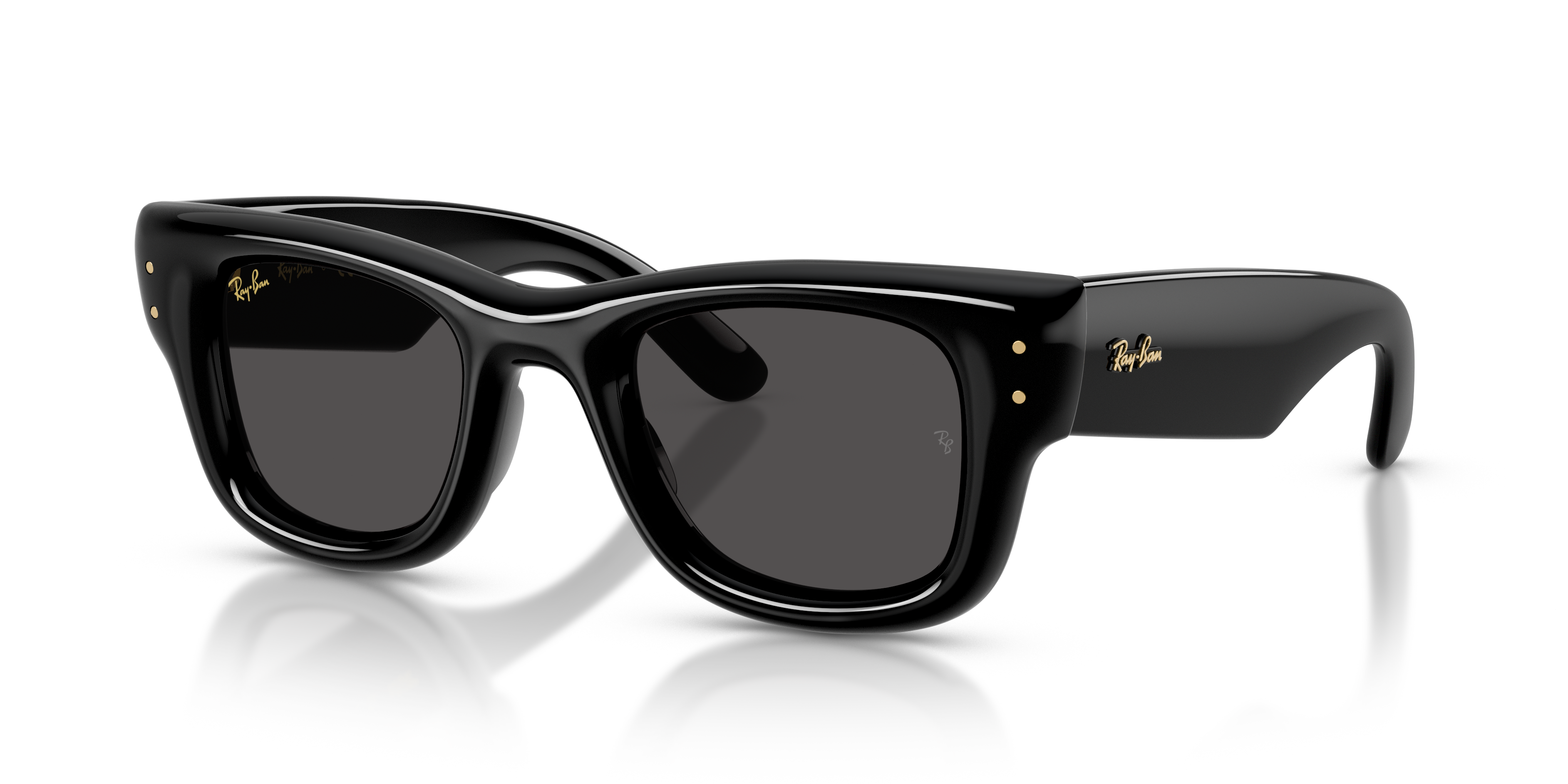 RB4940 Zwart KunststofSunglass Frames van B24, Hoekweergave
