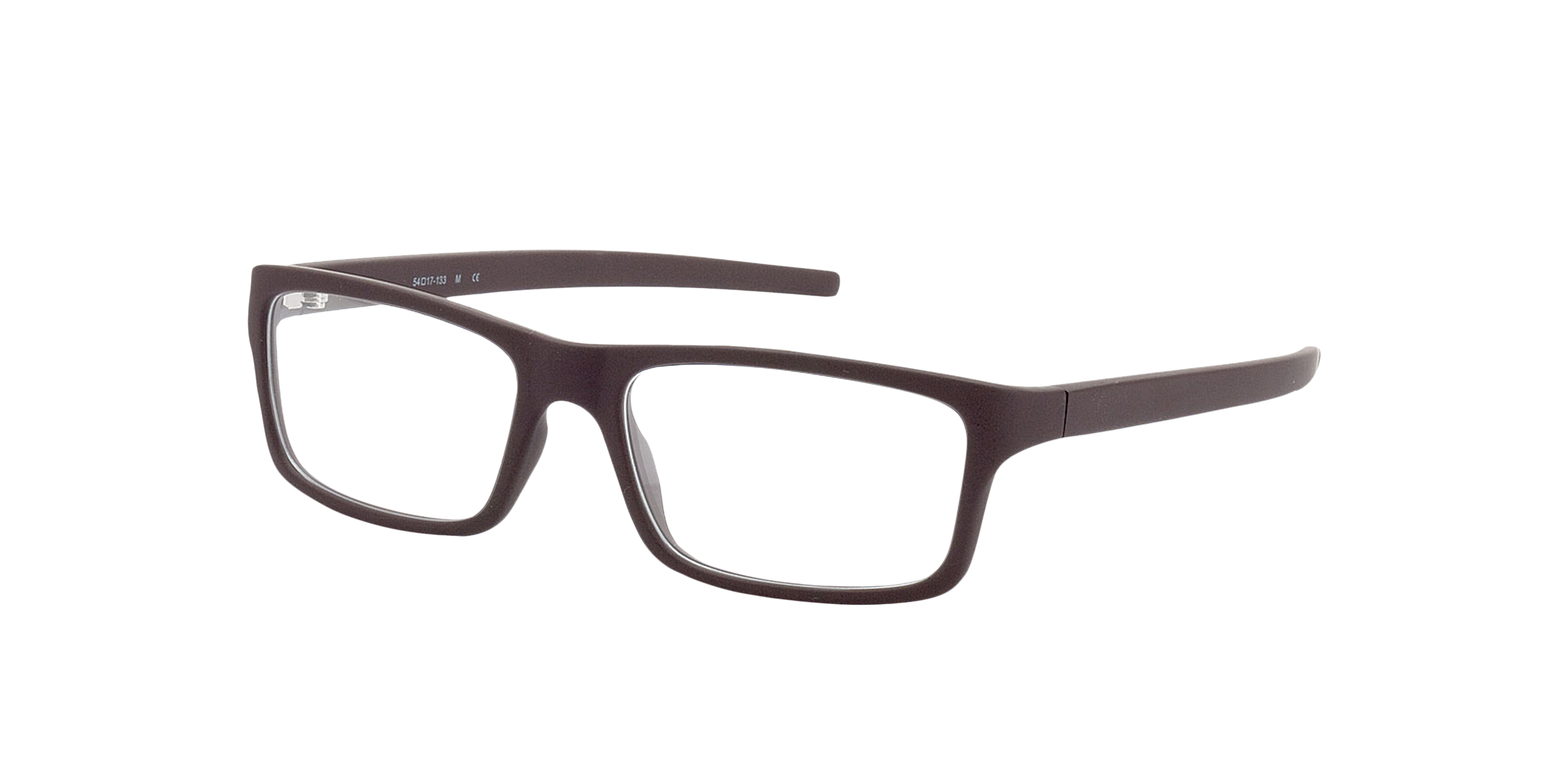 Nador Bruin KunststofEyeglass Frames van B24, Hoekweergave