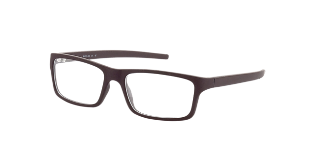 Nador Bruin KunststofEyeglass Frames van B24, Hoekweergave