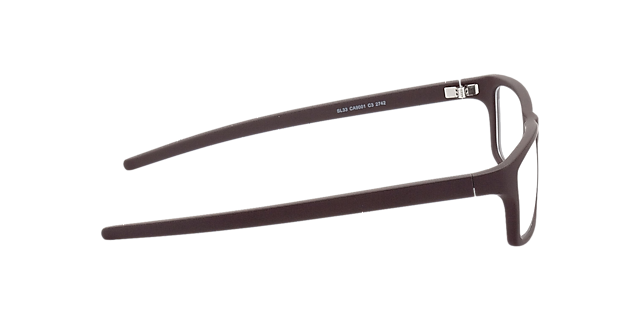 Nador Bruin KunststofEyeglass Frames van B24, Zijaanzicht