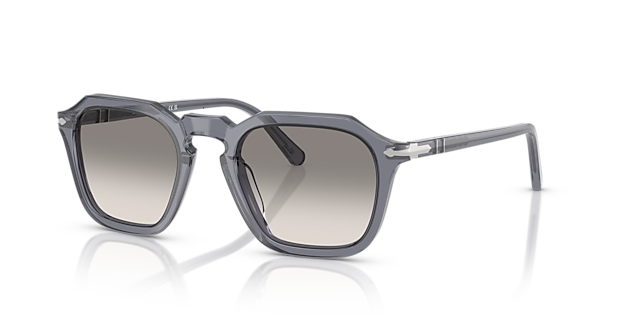 PO3292S Transparent Ocean AcetatSunglass Frames von B24, Dreiviertelansicht