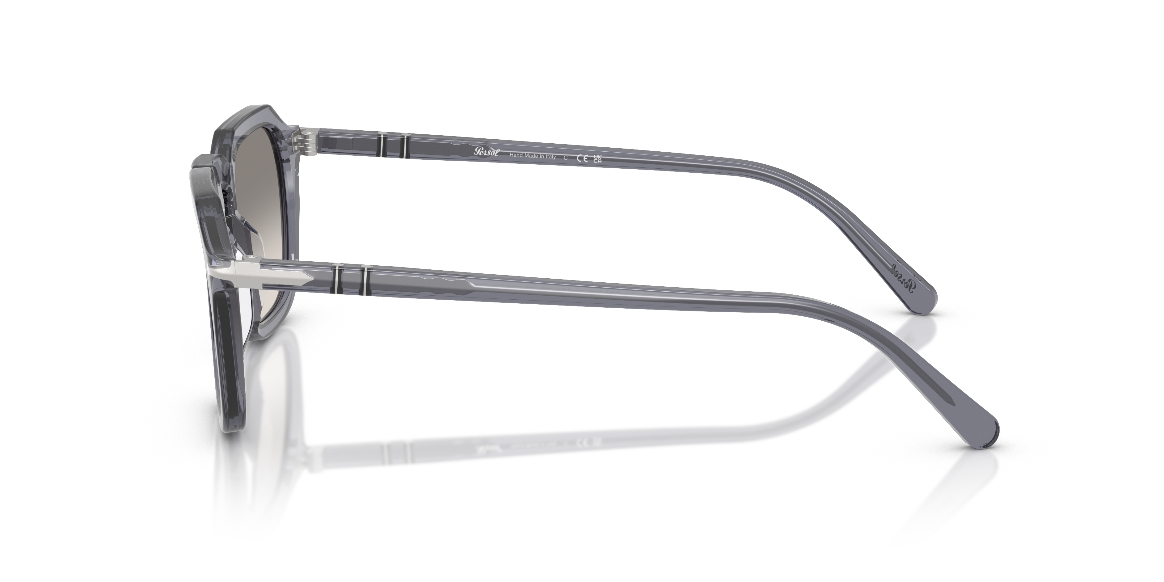 PO3292S Transparent Ocean AcetatSunglass Frames von B24, Seitenansicht