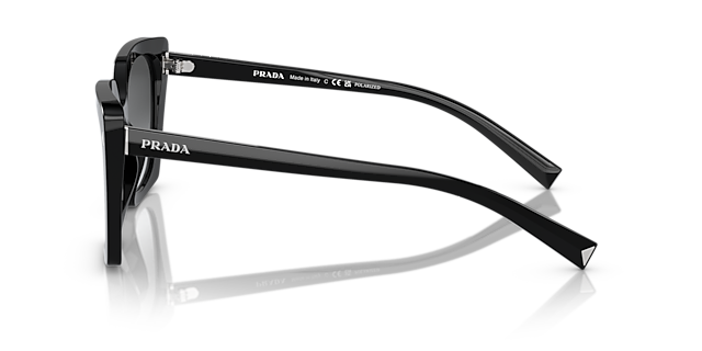 PR 23ZS Schwarz AcetatSunglass Frames von B24, Seitenansicht