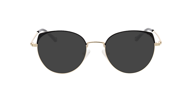 Alison Zwart & goud MetaalEyeglass Frames van B24, met getinte lenzen