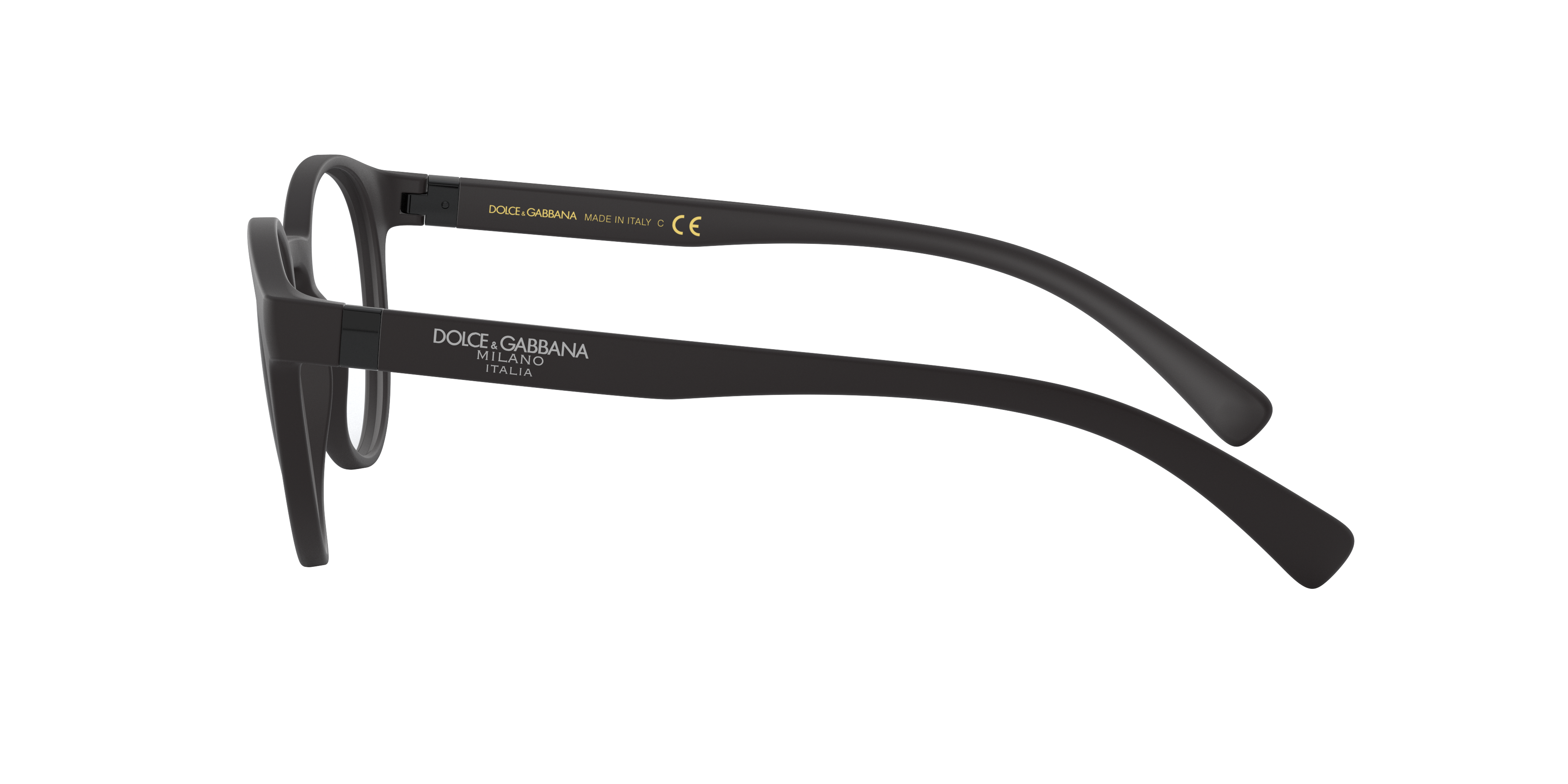 DG5046 Matzwart KunststofEyeglass Frames van B24, Zijaanzicht