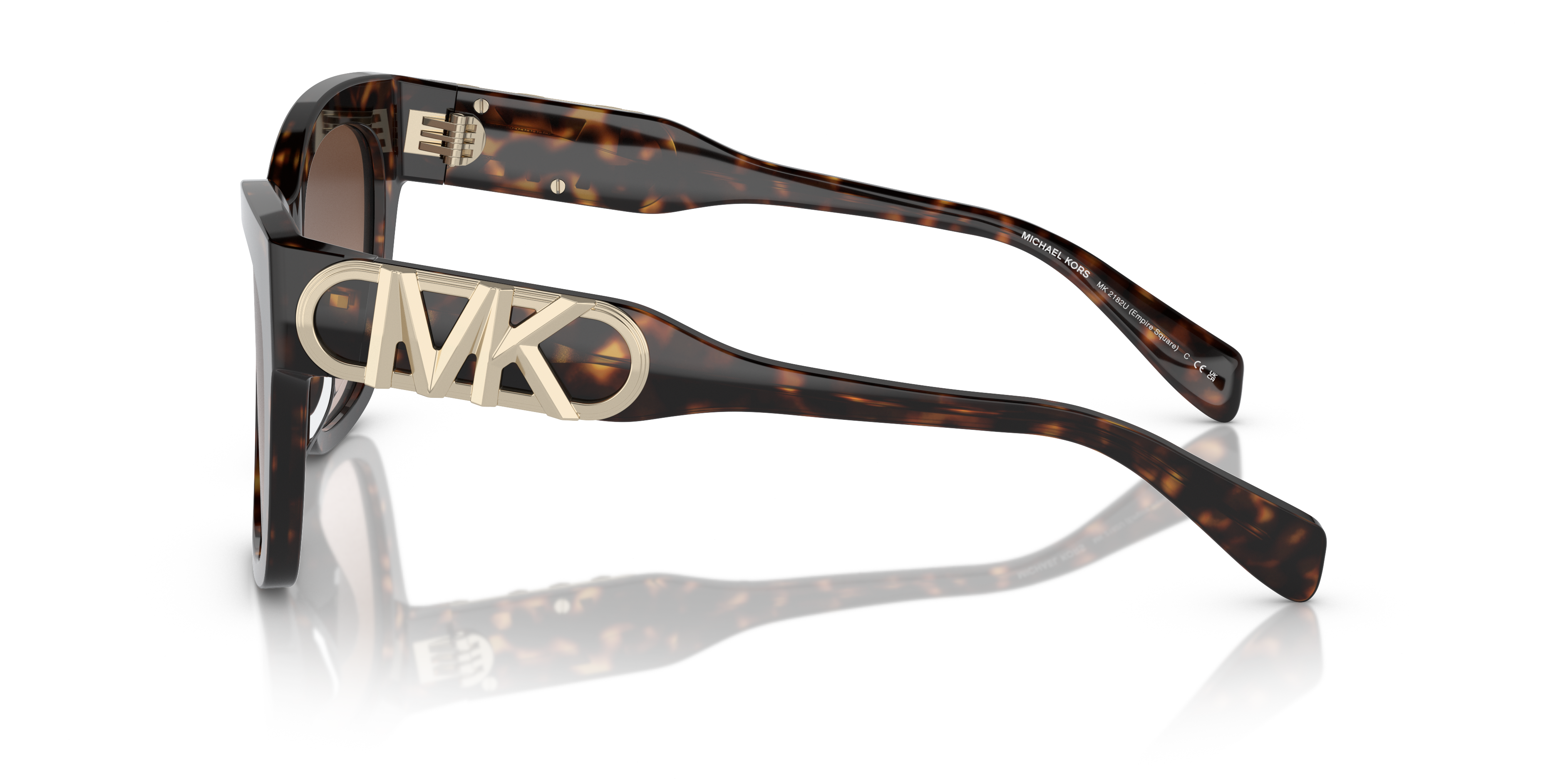 MK2182U Donker tortoise AcetaatSunglass Frames van B24, Zijaanzicht