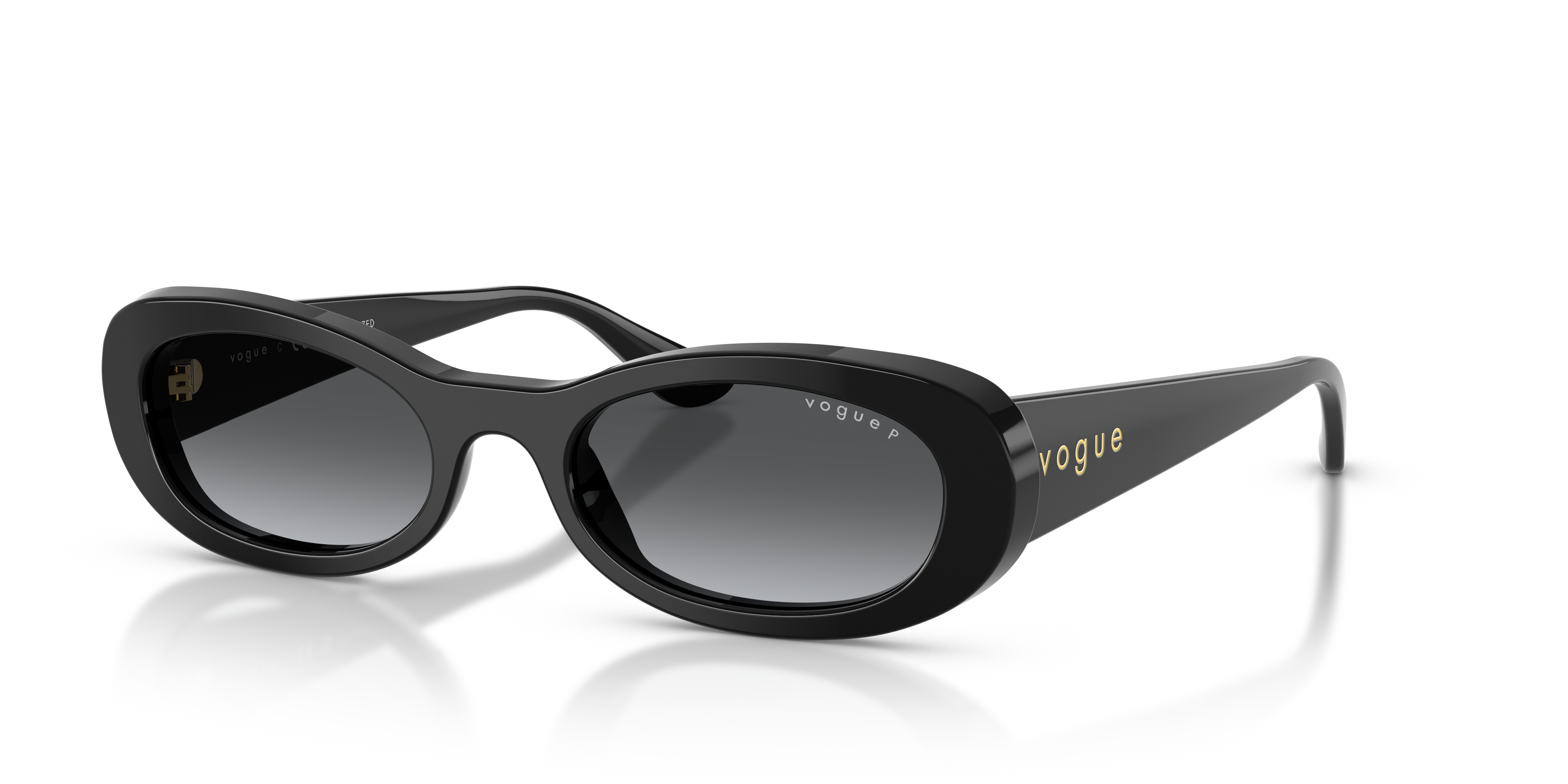 VO5582S Schwarz AcetatSunglass Frames von B24, Dreiviertelansicht