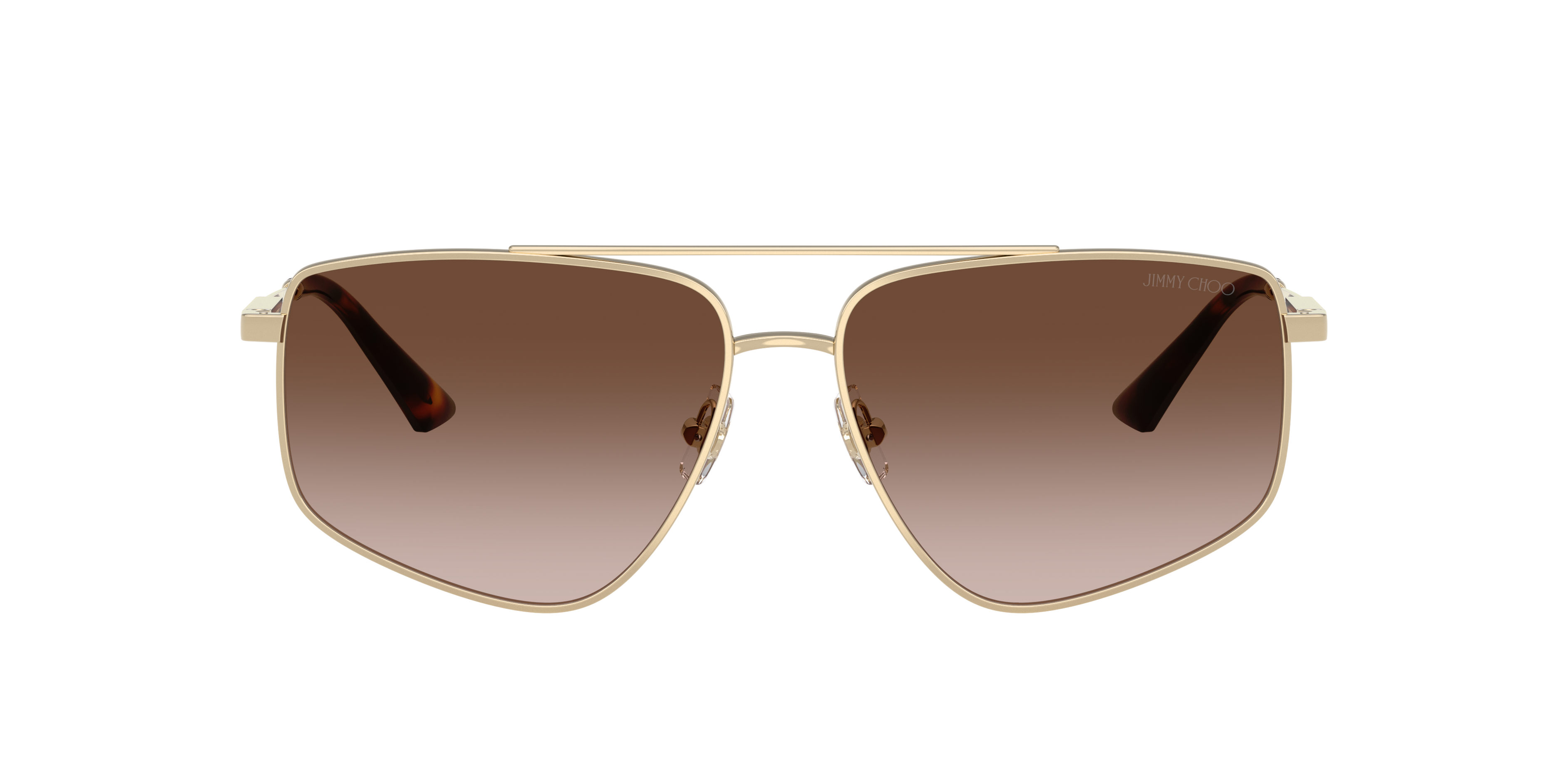 JC4011 Lichtgoud MetaalSunglass Frames van B24, met getinte lenzen