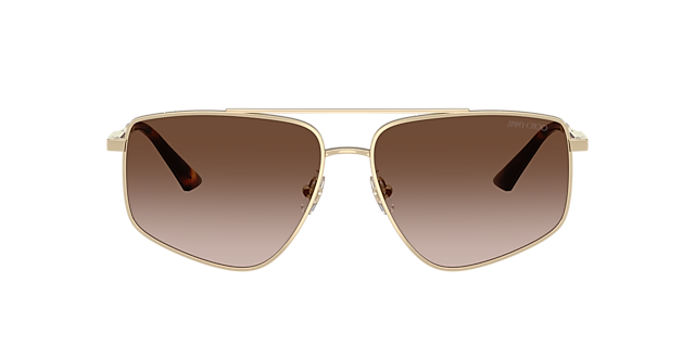 JC4011 Hellgold MetallSunglass Frames von B24, mit getönten Gläsern
