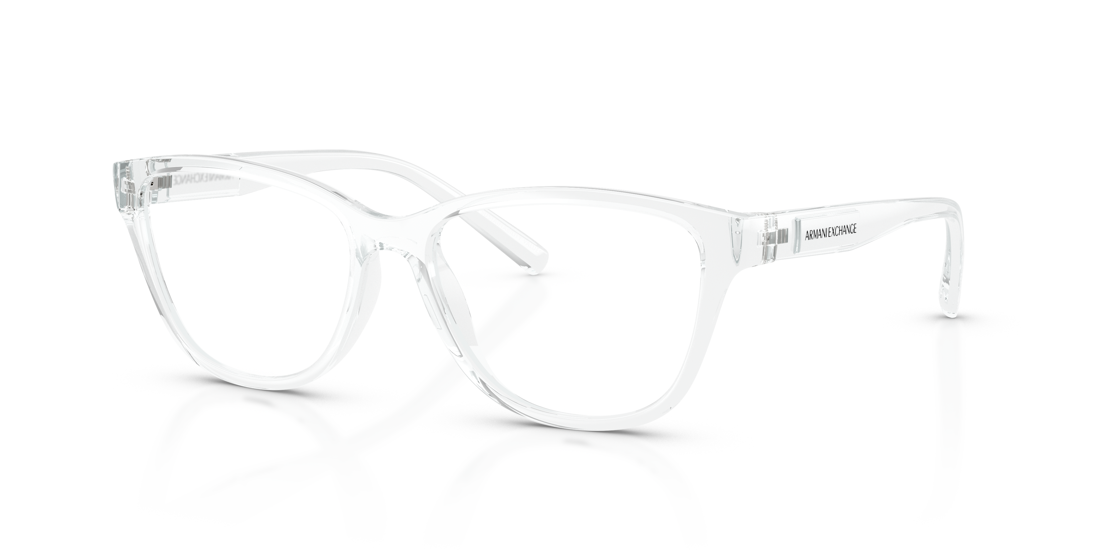 AX3111U Crystal glänzend KunststoffEyeglass Frames von B24, Dreiviertelansicht