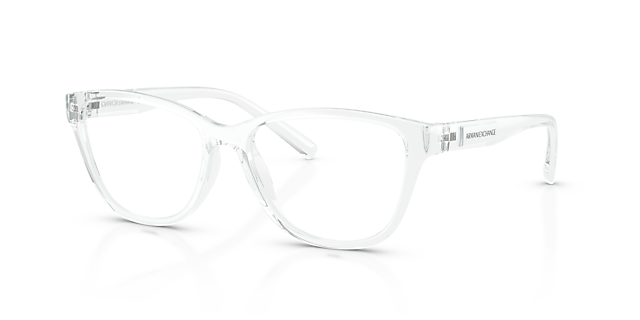 AX3111U Crystal glänzend KunststoffEyeglass Frames von B24, Dreiviertelansicht