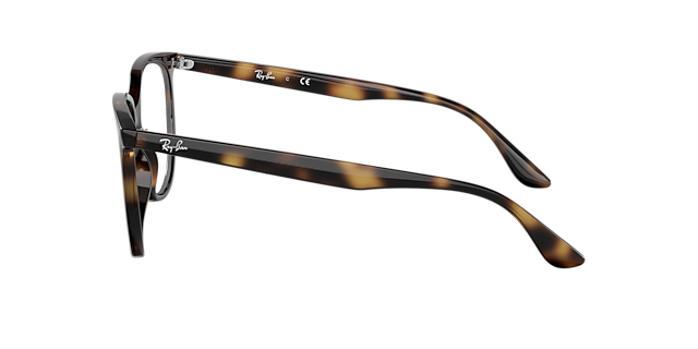 RB4378V Havana KunststofEyeglass Frames van B24, Zijaanzicht